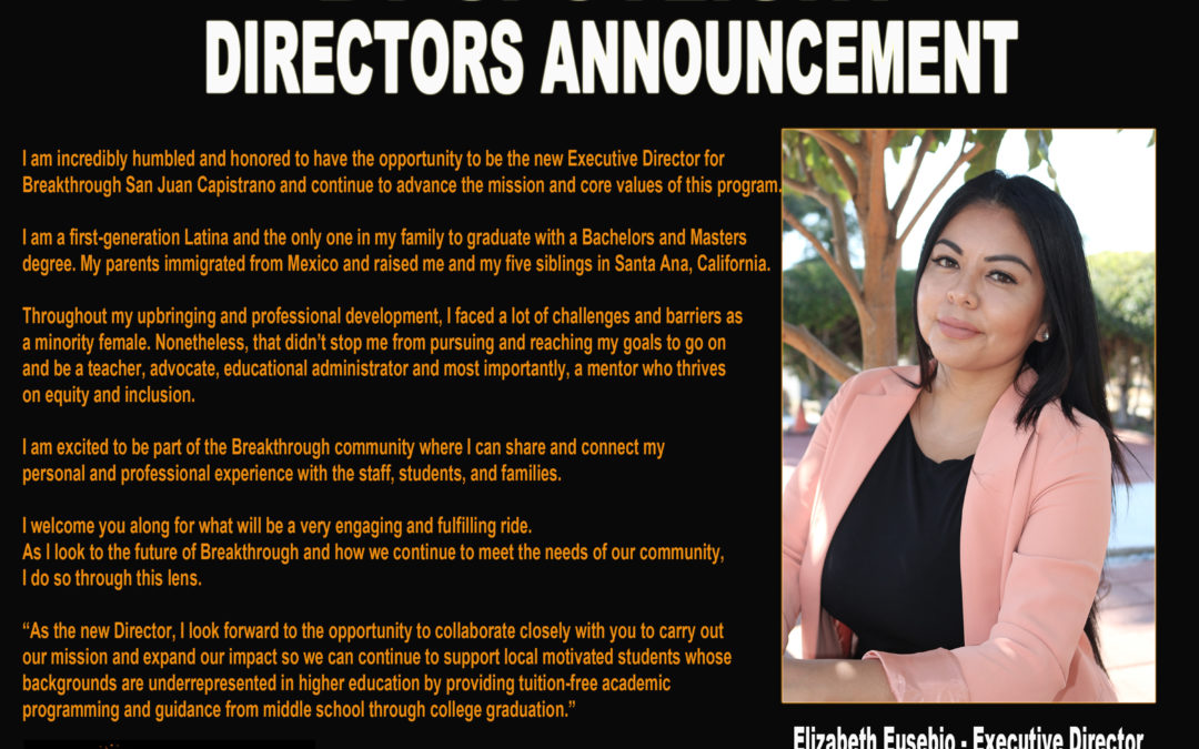 BT Spotlight: New Executive Director Elizabeth Eusebio + Meet and Greet